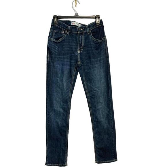 Levi's 511 Performance Slim Straight Blue Denim Jeans 16 Regular Boy's Teens - Picture 1 of 9